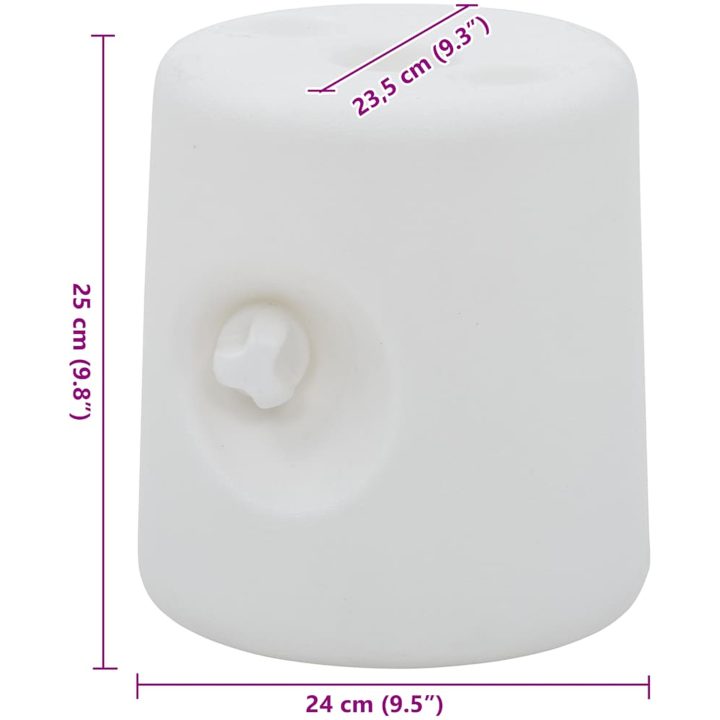 Paviljongvikter 4 st PE vit vidaXL – bild 9