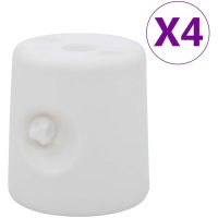 Paviljongvikter 4 st PE vit vidaXL