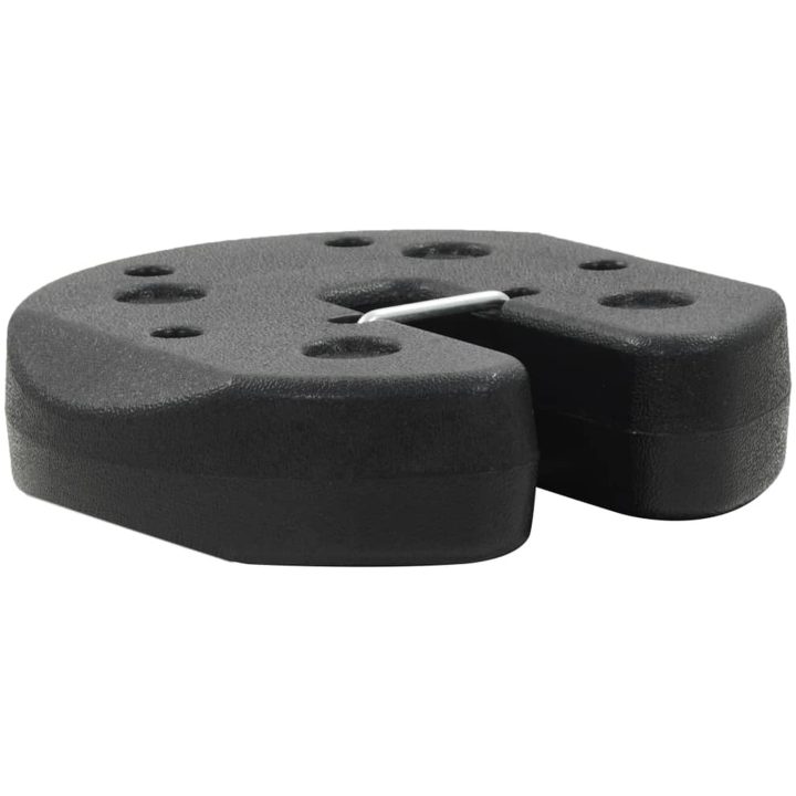 Paviljongvikter 4 st svart 220x50 mm betong vidaXL – bild 3