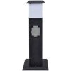Pelare med utomhusuttag och lampa vidaXL – miniatyr 2
