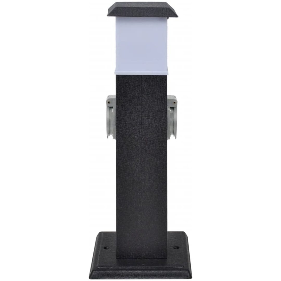 Pelare med utomhusuttag och lampa vidaXL – bild 3
