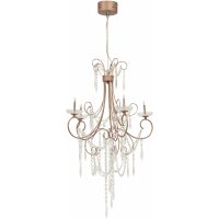 Pendelarmatur Avenue, Rosa guld, 5x20W, G4 MALMBERGS