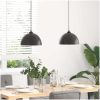 Pendellampa 2 st höjdjusterbar E27 svart ⌀30 cm metall vidaXL – miniatyr 3