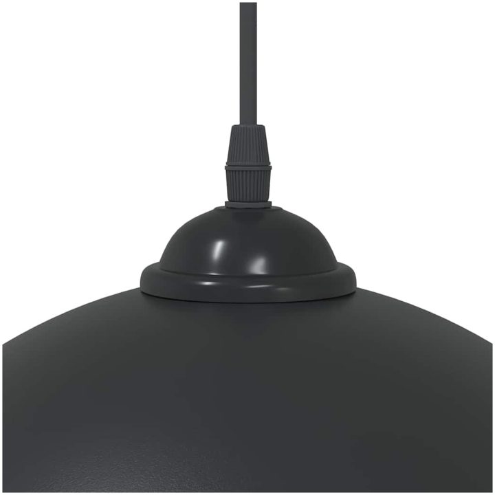 Pendellampa 2 st höjdjusterbar E27 svart ⌀30 cm metall vidaXL – bild 9