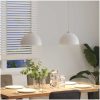 Pendellampa 2 st höjdjusterbar E27 vit ⌀30 cm metall vidaXL – miniatyr 4