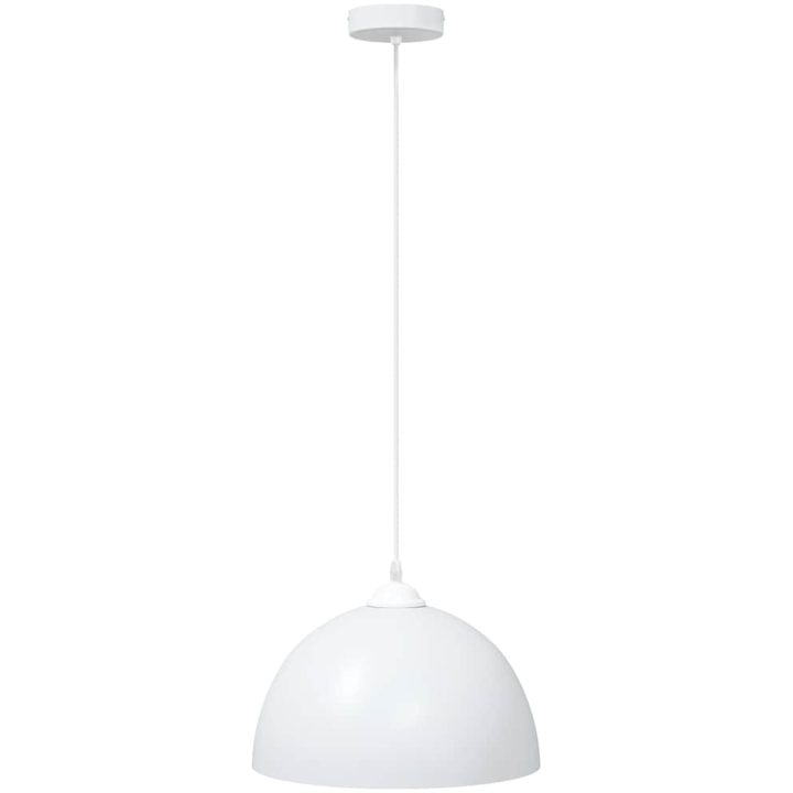Pendellampa 2 st höjdjusterbar E27 vit ⌀30 cm metall vidaXL – bild 5
