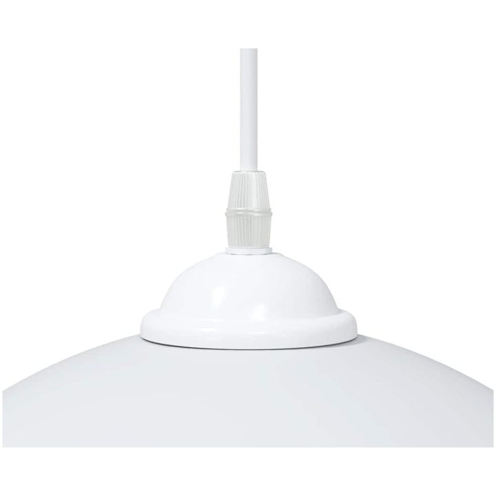 Pendellampa 2 st höjdjusterbar E27 vit ⌀30 cm metall vidaXL – bild 9