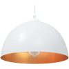 Pendellampa 2 st höjdjusterbar E27 vit ⌀30 cm metall vidaXL – miniatyr 1