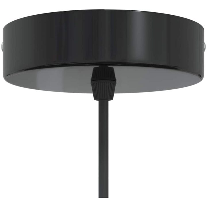 Pendellampa höjdjusterbar E27 blank svart ⌀22 cm metall vidaXL – bild 7
