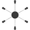 Pendellampa med 6 lamphållare E27 svart metall vidaXL – miniatyr 12