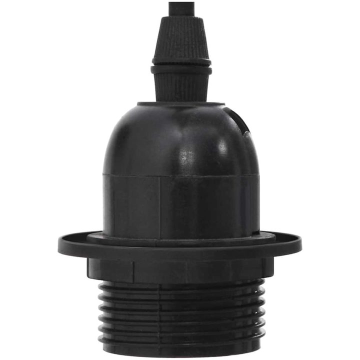 Pendellampa med 6 lamphållare E27 svart metall vidaXL – bild 10