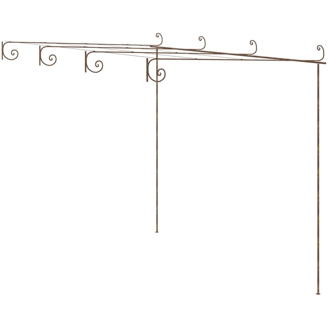 Pergola antikbrun järn vidaXL 4 x 3x 2.5 m – bild 2