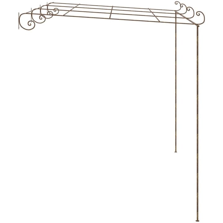 Pergola antikbrun järn vidaXL 4 x 3x 2.5 m – bild 3