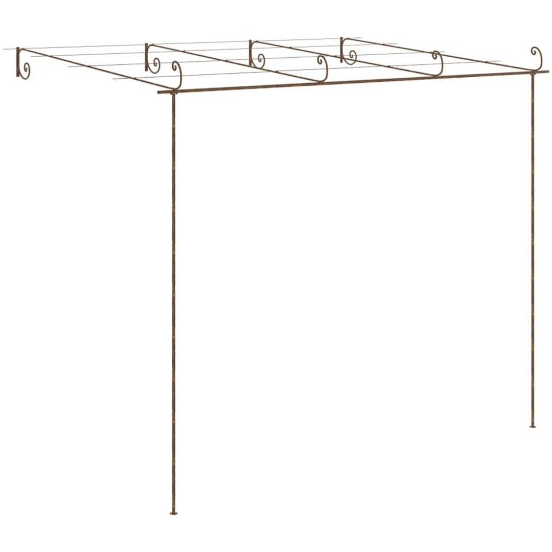 Pergola antikbrun järn vidaXL 4 x 3x 2.5 m – bild 4