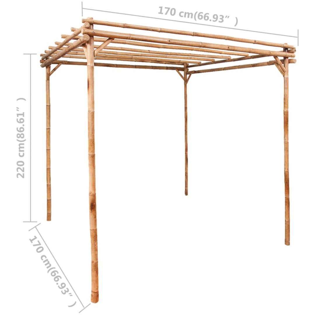 Pergola bambu 170x170x220 cm vidaXL – bild 4
