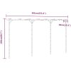 Pergola bambu 385x40x205 cm vidaXL – miniatyr 7