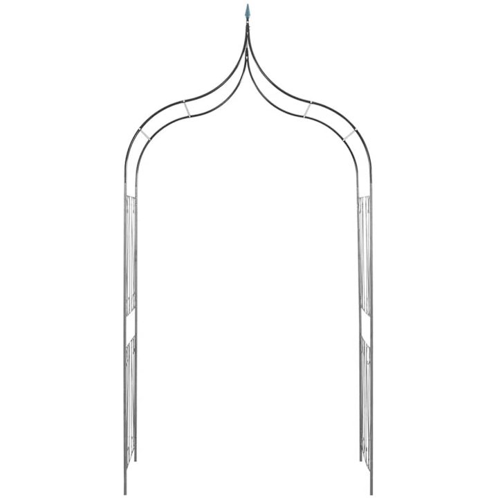 Pergola för klätterväxter mörkgrön vidaXL – bild 4