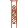 Pergola med grind 116x40x204 cm massivt granträ vidaXL – miniatyr 3
