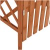 Pergola med grind 116x40x204 cm massivt granträ vidaXL – miniatyr 5