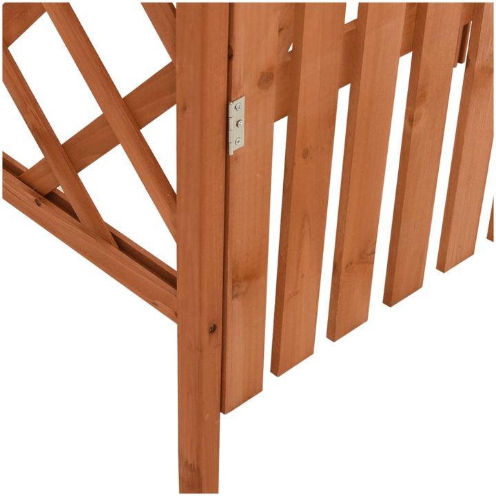 Pergola med grind 116x40x204 cm massivt granträ vidaXL – bild 5