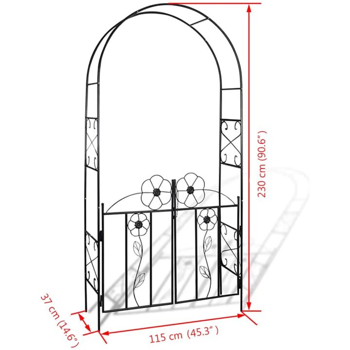 Pergola med grind vidaXL – bild 7