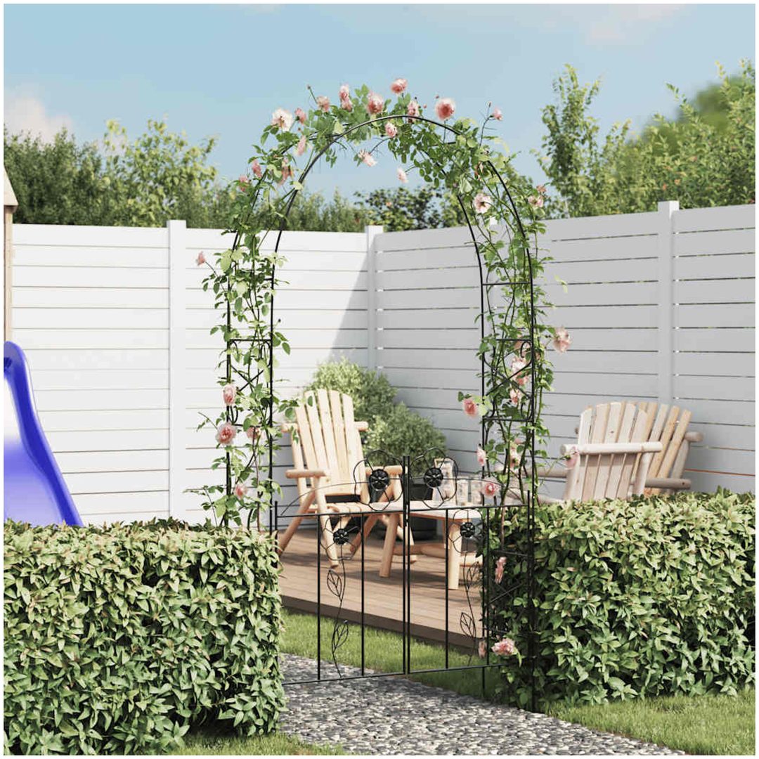 Pergola med grind vidaXL