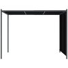 Pergola med infällbart tak 3x3 m antracit vidaXL – miniatyr 2