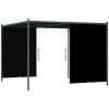 Pergola med infällbart tak 3x3 m antracit vidaXL – miniatyr 3