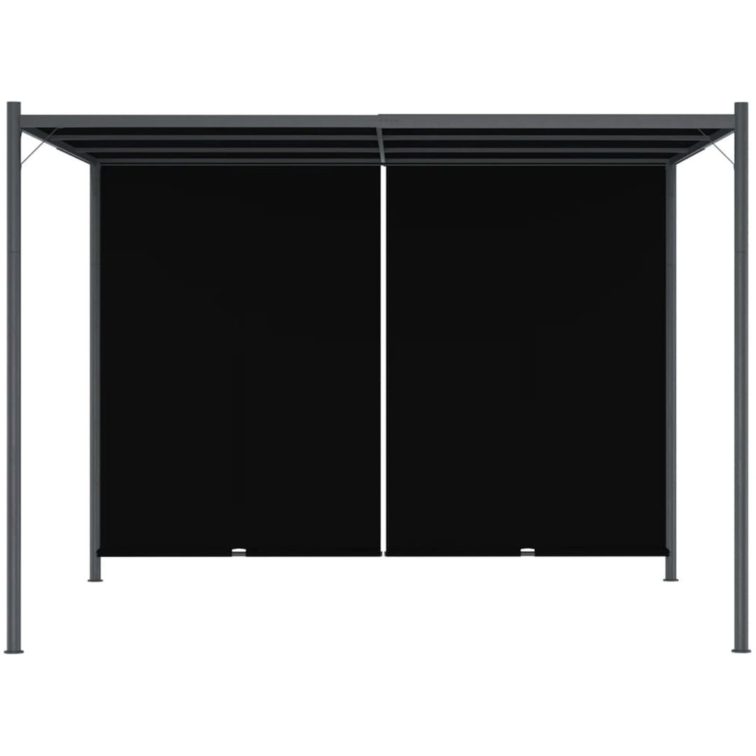 Pergola med infällbart tak 3x3 m antracit vidaXL – bild 5