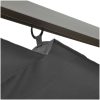 Pergola med infällbart tak antracit 3x3 m stål 180 g/m² vidaXL – miniatyr 5