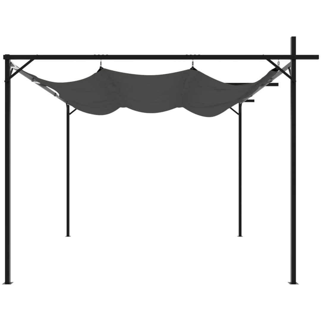 Pergola med infällbart tak antracit vidaXL 295 x 292 x 230 cm – bild 4