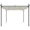 Pergola med infällbart tak gräddvit vidaXL 295 x 292 x 230 cm – miniatyr 3