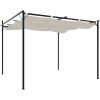 Pergola med infällbart tak gräddvit vidaXL 295 x 292 x 230 cm – miniatyr 5