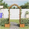 Pergola med odlingslåda massivt granträ vidaXL – miniatyr 3