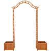 Pergola med odlingslåda massivt granträ vidaXL – miniatyr 4
