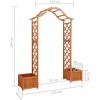 Pergola med odlingslåda massivt granträ vidaXL – miniatyr 7