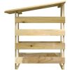 Pergola med tak 2 delar impregnerad furu vidaXL 100 x 90 x 100 cm – miniatyr 5