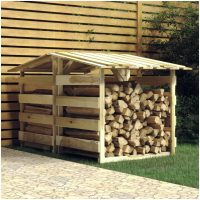 Pergola med tak 2 delar impregnerad furu vidaXL