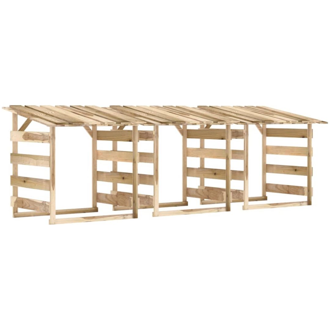 Pergola med tak 3 delar impregnerad furu vidaXL 100 x 90 x 100 cm – bild 2