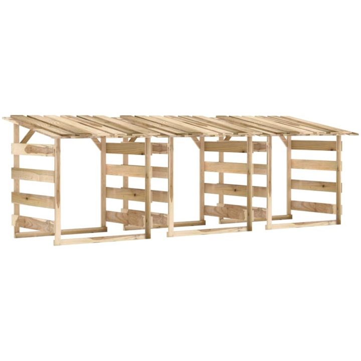 Pergola med tak 3 delar impregnerad furu vidaXL 100 x 90 x 100 cm – bild 2