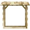 Pergola med tak 3 delar impregnerad furu vidaXL 100 x 90 x 100 cm – miniatyr 6