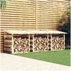Pergola med tak 3 delar impregnerad furu vidaXL 100 x 90 x 100 cm – miniatyr 1