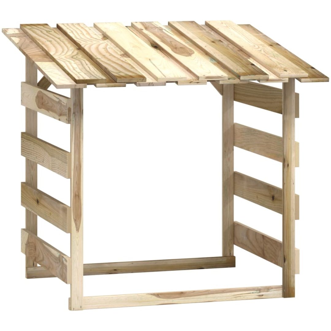 Pergola med tak 4 delar impregnerad furu vidaXL 100 x 90 x 100 cm – bild 3