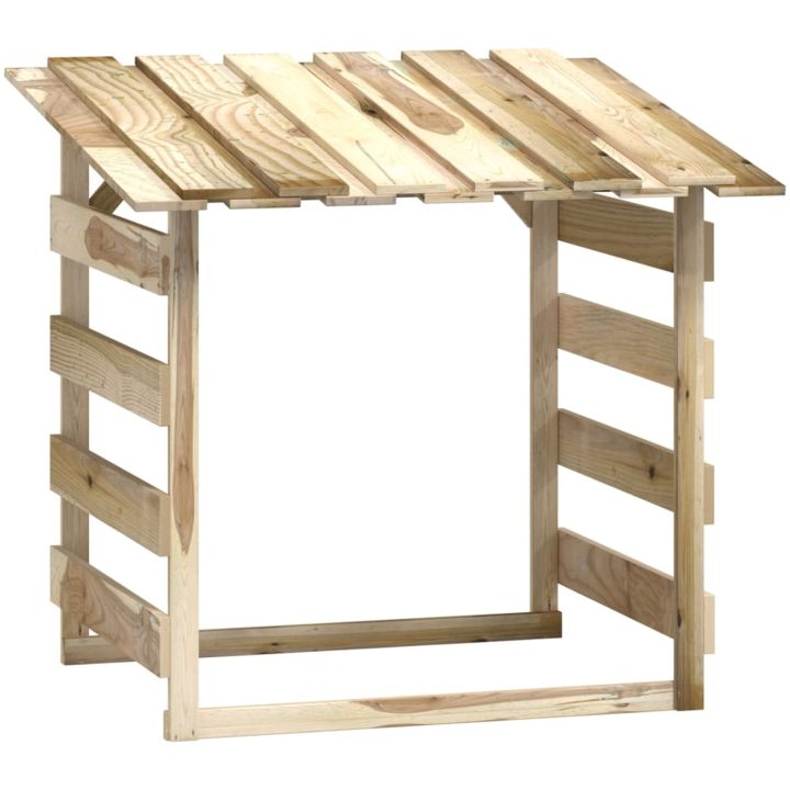Pergola med tak 4 delar impregnerad furu vidaXL 100 x 90 x 100 cm – bild 3