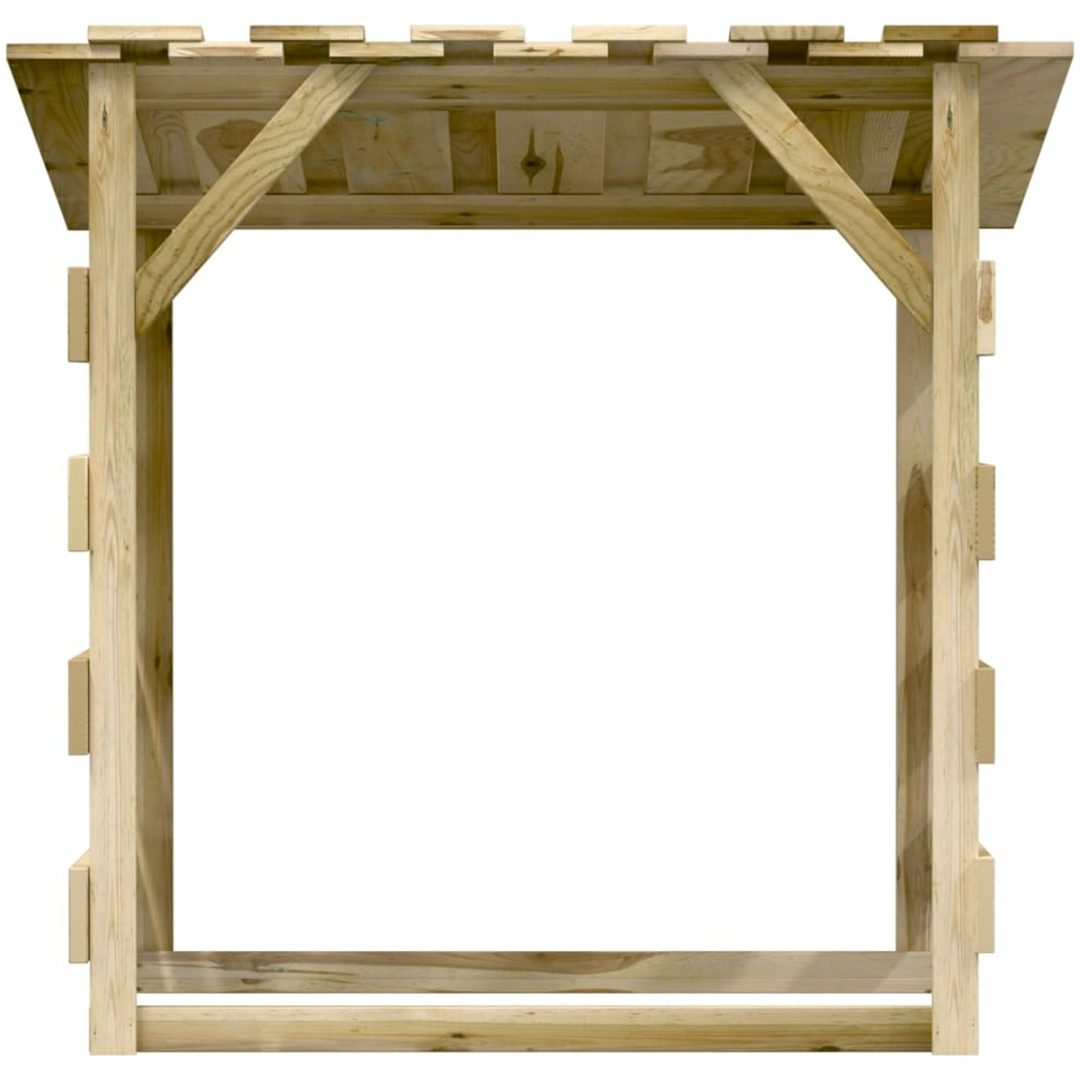 Pergola med tak 4 delar impregnerad furu vidaXL 100 x 90 x 100 cm – bild 4