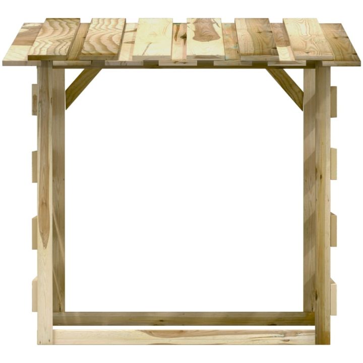 Pergola med tak 4 delar impregnerad furu vidaXL 100 x 90 x 100 cm – bild 6
