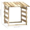 Pergola med tak 4 delar impregnerad furu vidaXL 100 x 90 x 100 cm – miniatyr 8