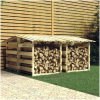 Pergola med tak 4 delar impregnerad furu vidaXL
