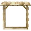 Pergola med tak 6 delar impregnerad furu vidaXL 100 x 90 x 100 cm – miniatyr 6