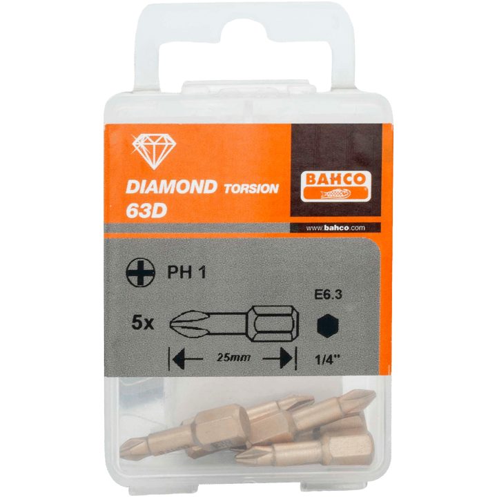 PH2 bits Diamant BAHCO PH2 bits / 25 mm / 2 st – bild 2